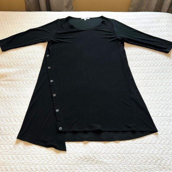 Sympli Quest Angle Tunic in Black Size 12 - Picture 5 of 13